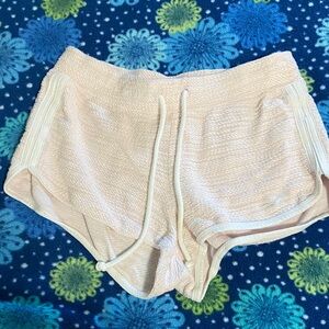 Hollister Pink and Cream Lounge Shorts